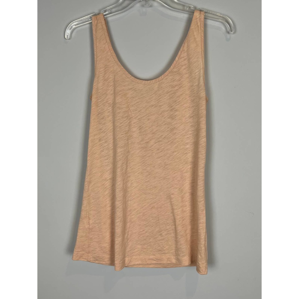 J.Crew blush/peach lace  front t-shirt Sz. S - Picture 4 of 6
